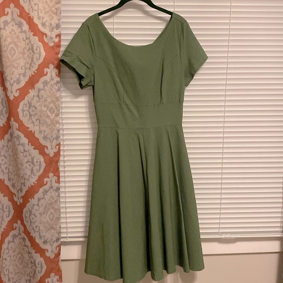 How town Green Vintage Style Dress XL - Picture 1 of 3